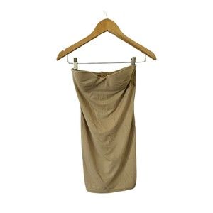 Victoria's Secret NUDE Strapless Shapewear Underwire Bra‎ Shaper Slip 34B